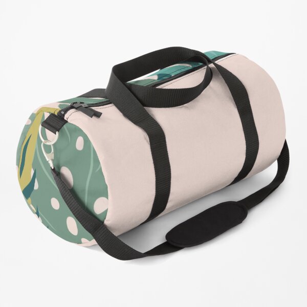 Background With Tropical Leaves Duffle Bag