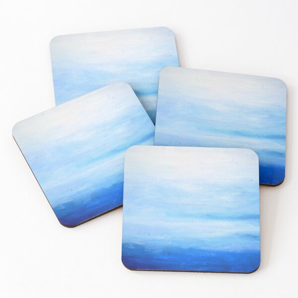 Item preview, Abstract blue sky painting designed and sold by Misschemical.