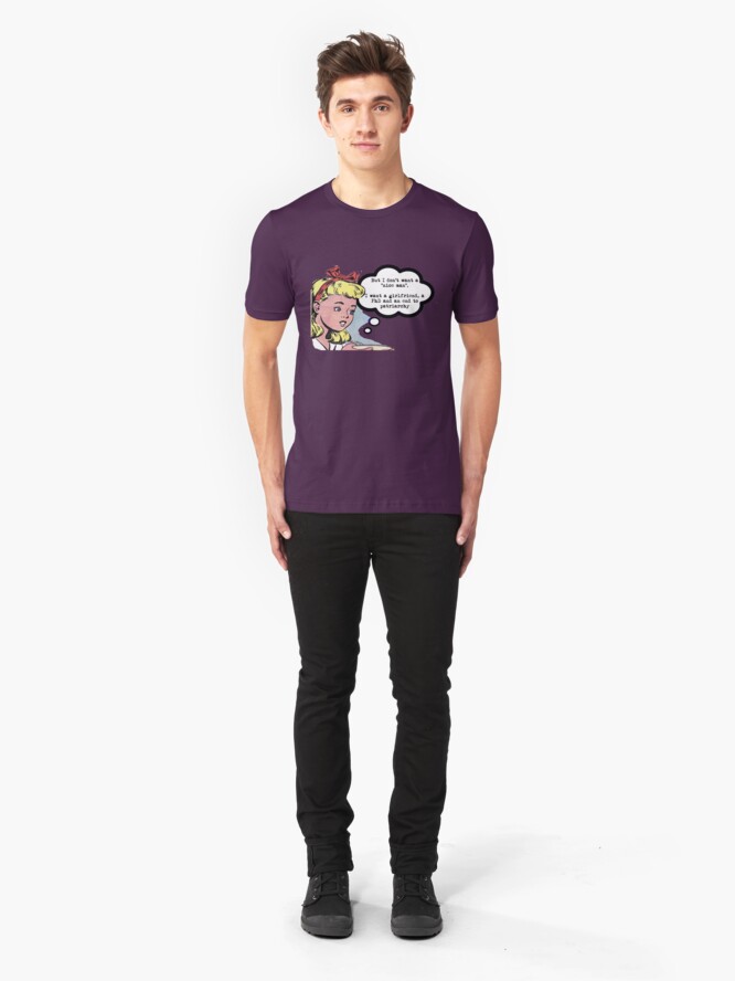 Alternate view of I don't want a "nice man" - feminist tee Slim Fit T-Shirt