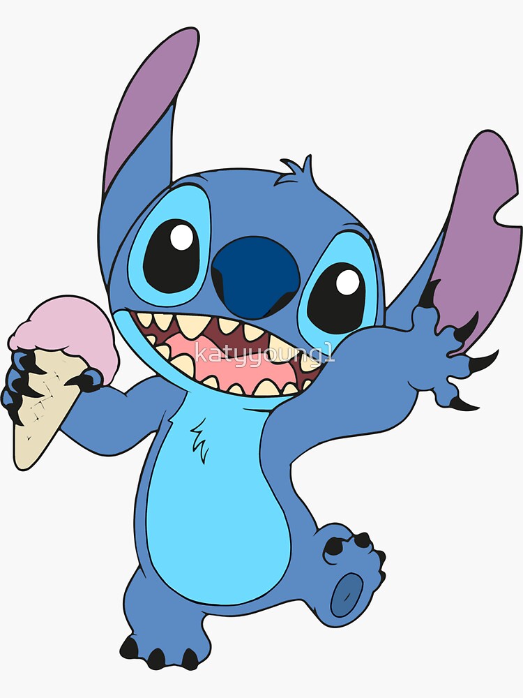 stitch holding doll