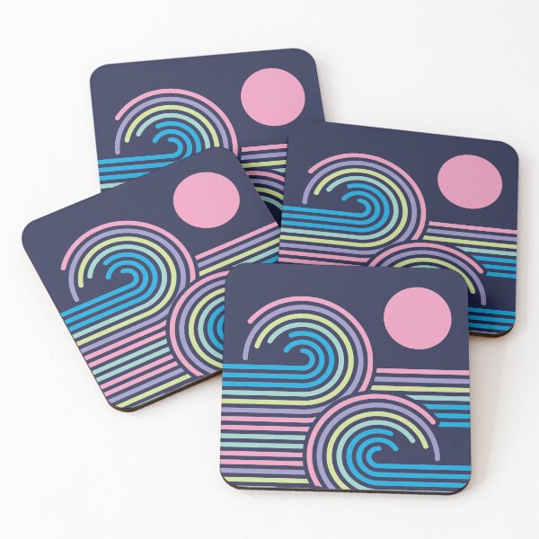 Item preview, Retro Abstract Ocean Waves designed and sold by MartineMeeka.