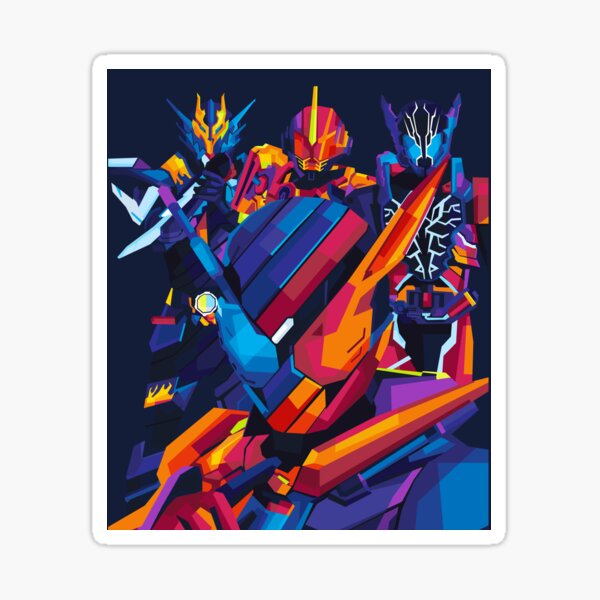 Item preview, Kamen Rider Build and the Gang designed and sold by PopartToku.
