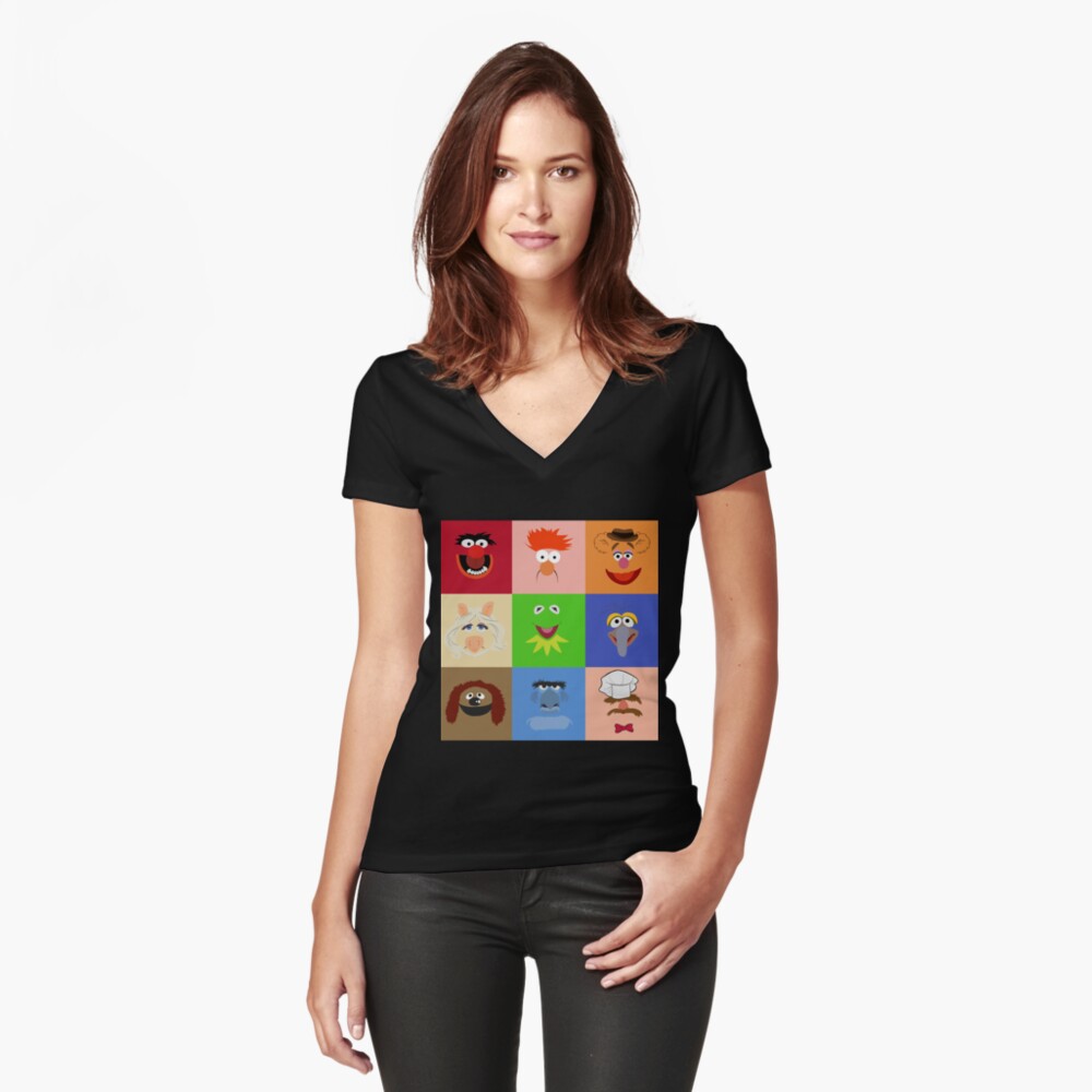 Item preview, Fitted V-Neck T-Shirt designed and sold by geekartistry.