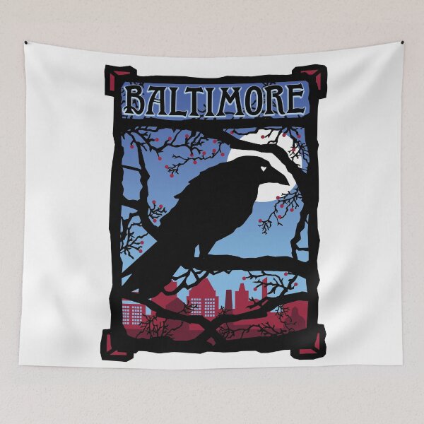 Item preview, Baltimore Raven Retro Poster Design designed and sold by penandinkdesign.