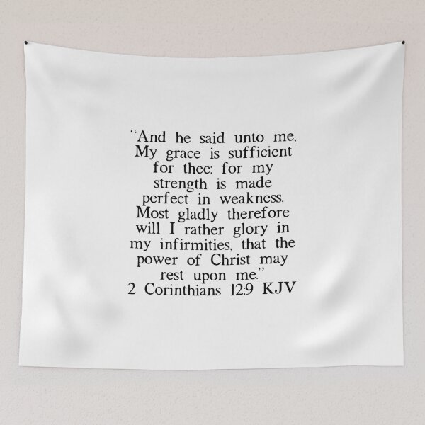 Item preview, 2 Corinthians 12:9 KJV designed and sold by IBMClothing.