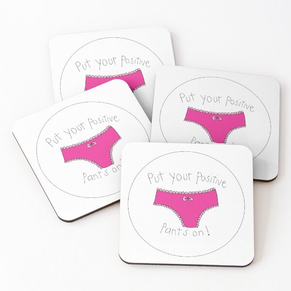 Item preview, Put Your Positive Pants On (pink) designed and sold by Finecitydesigns.