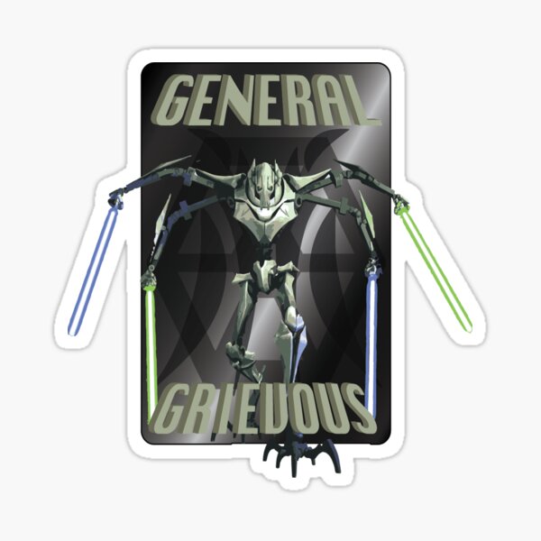 Vista previa del artículo con la obra «Tarjeta General Grievous», diseñado y vendido por JacobsStore.