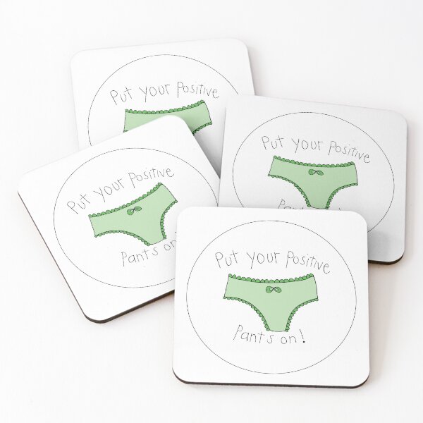 Item preview, Put Your Positive Pants On (green) designed and sold by Finecitydesigns.