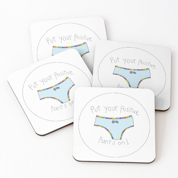 Item preview, Put Your Positive Pants On (rainbow) designed and sold by Finecitydesigns.