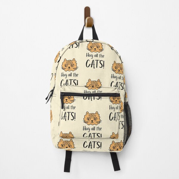Item preview, Orange cat face Hug All The Cats designed and sold by quoteology.