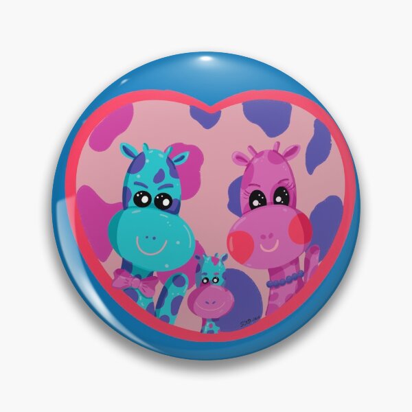 Item preview, Cute giraffes family |Floflo art designed and sold by Flofloart.