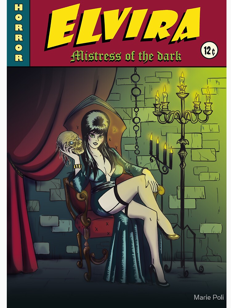 « Illustration "contes de la crypte" Elvira mistress of the dark » par MariePoli
