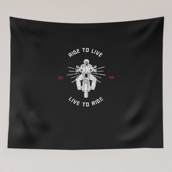 Item preview, RIDE TO LIVE | LIVE TO RODE | EST 1985 designed and sold by Ashalcheema.