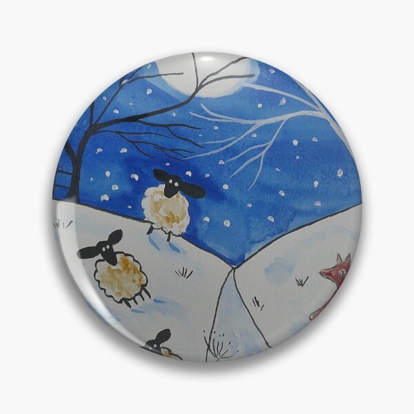 Item preview, Quirky Sheep and Fox in the Snow designed and sold by Casimirasart.
