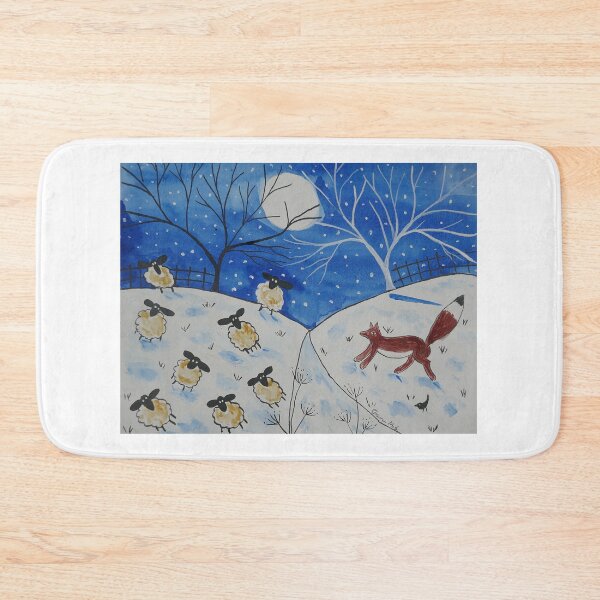 Item preview, Quirky Sheep and Fox in the Snow designed and sold by Casimirasart.