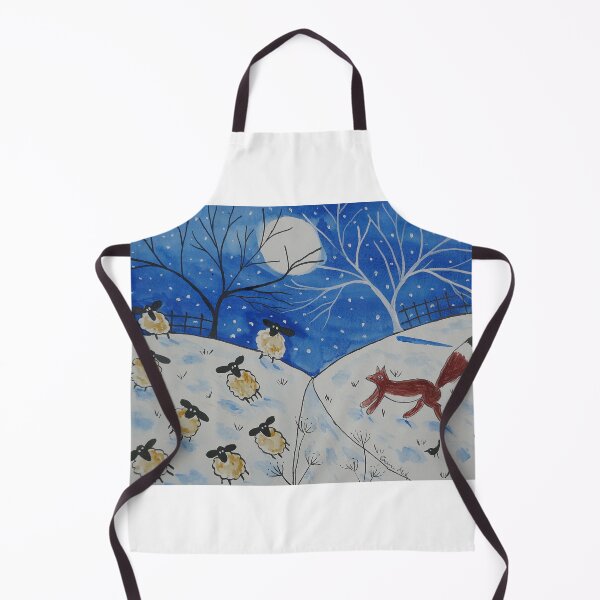 Item preview, Quirky Sheep and Fox in the Snow designed and sold by Casimirasart.