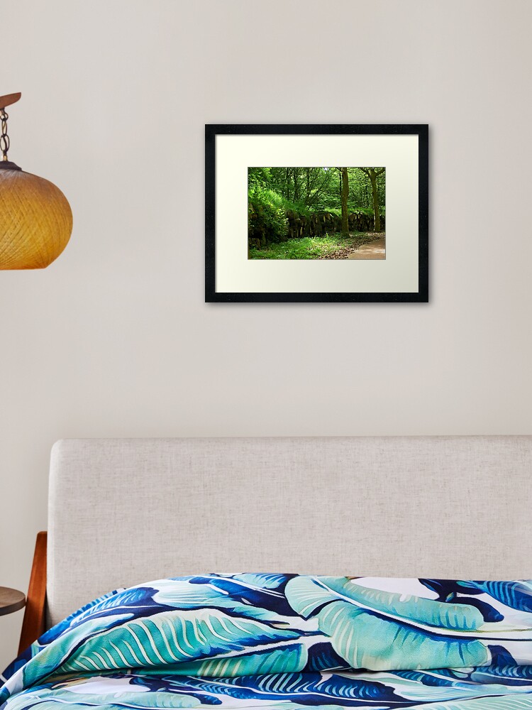 Thumbnail 2 of 7, Framed Art Print, Wooded banks designed and sold by steppeland.