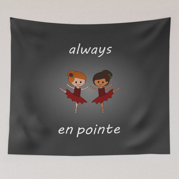 Item preview, Always En Pointe - Ballet Girls - dark background designed and sold by nutmegfairy.