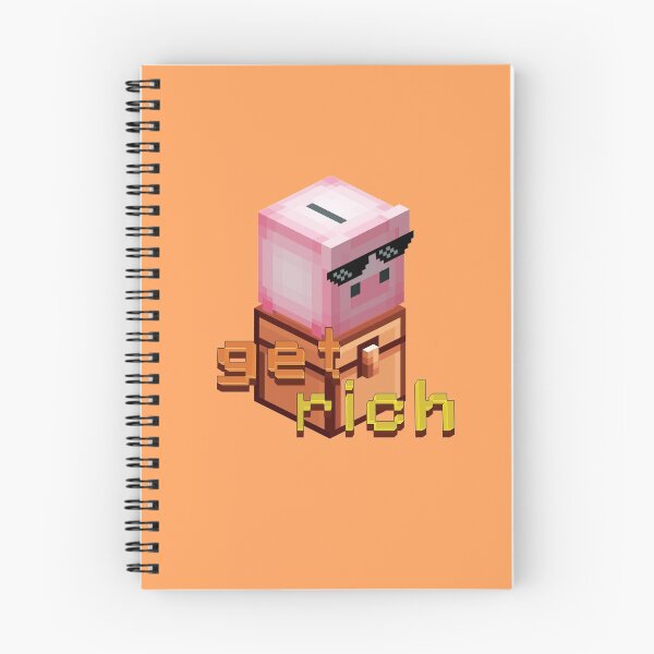 Aperçu de l'œuvre Tirelire « Devenez riche » créée et vendue par cloblox shop.