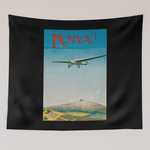 Artikelvorschau, Kenya retro poster entworfen und verkauft von CorasPosters.