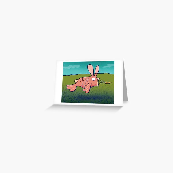 Bunnyfish Greeting Card