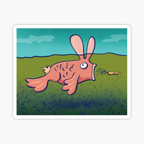 Bunnyfish Sticker