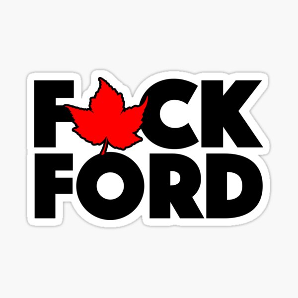 STICKER LOGO FORD FUCK HUMOUR REFLET EN TROMPE L'OEIL AUTOCOLLANT