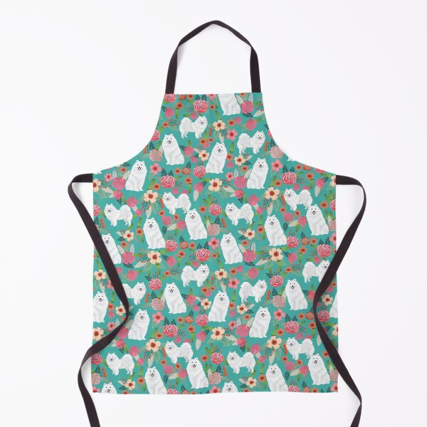 Item preview, japanese spitz dog floral - vintage florals, floral pet, cute dog, japanese spitz, american eskimo dog designed and sold by PetFriendly.