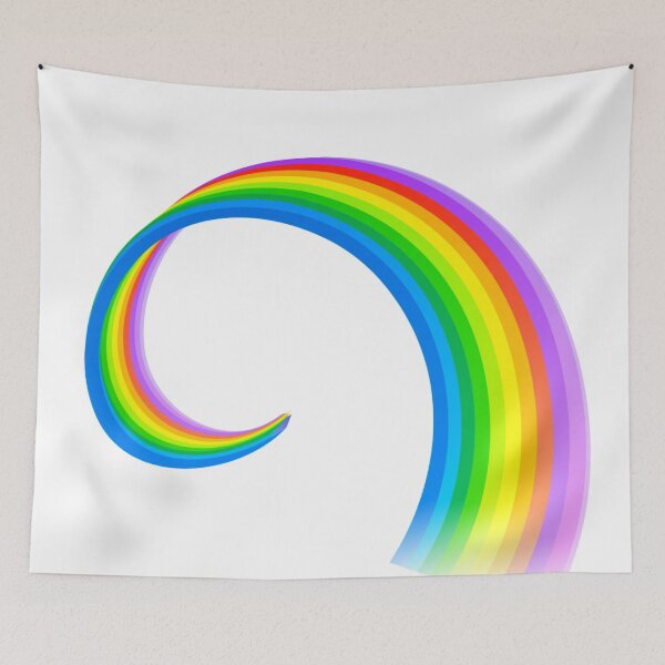 Item preview, Curly Rainbow Wave designed and sold by Designs By Creation.