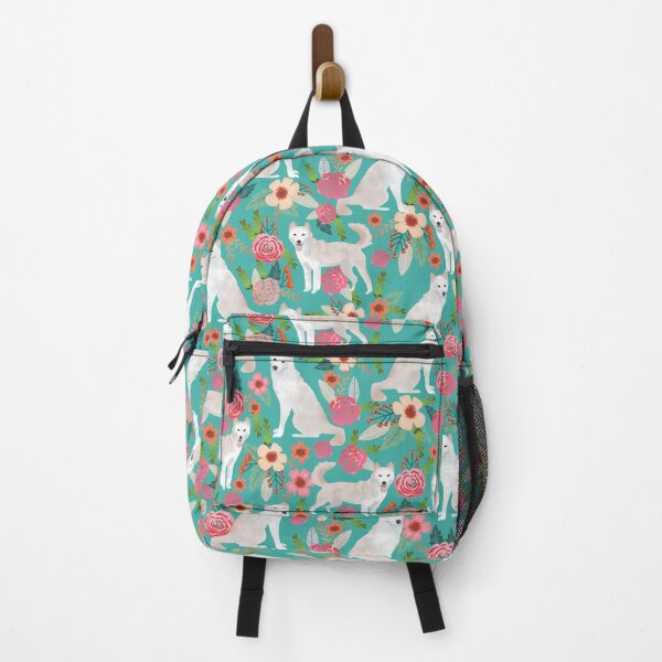 Item preview, jindo dog floral - vintage florals, floral pet, cute dog, jindo, korean dog, cute jindo designed and sold by PetFriendly.