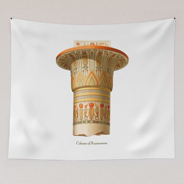 Aperçu de l'œuvre COLONNE ÉGYPTIENNE ANCIENNE VINTAGE créée et vendue par Madjack Tees Kiwi SuperStore.