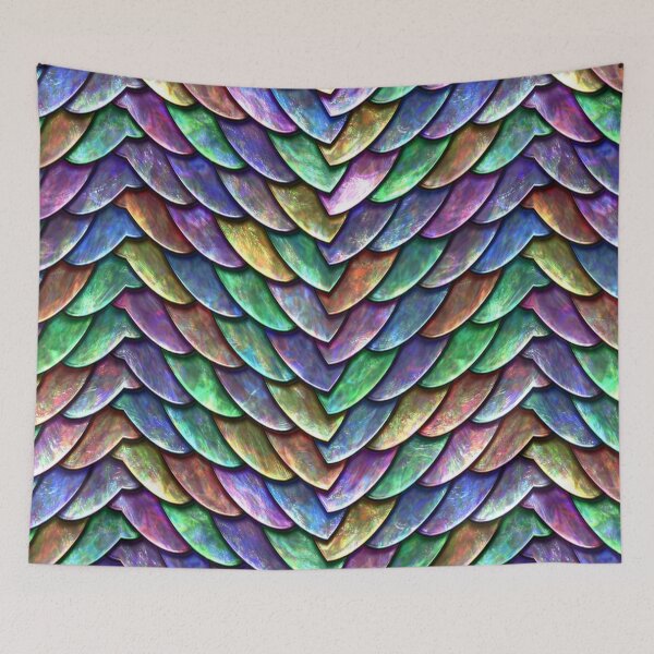 Item preview, Cool Vibrant Dragon Scales 3 designed and sold by SteelMoment.