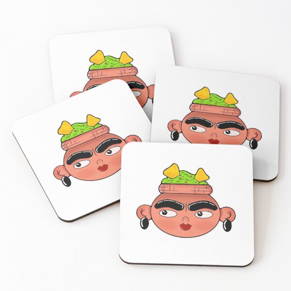 Item preview, Frida Kahlo, artist, nachos and quacamole, Mexico designed and sold by Rumishka.