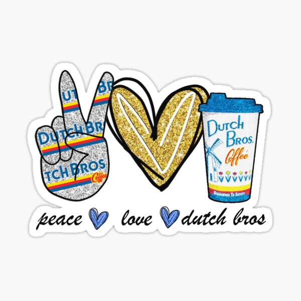 Peace Love Dutch Sticker