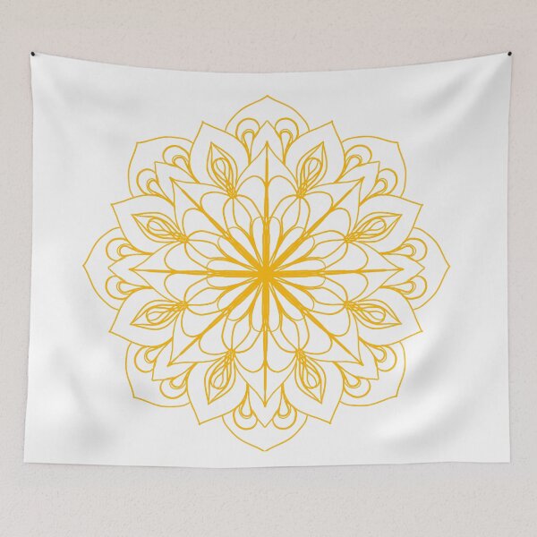 Item preview, Yellow&white mandala designed and sold by Chino20.