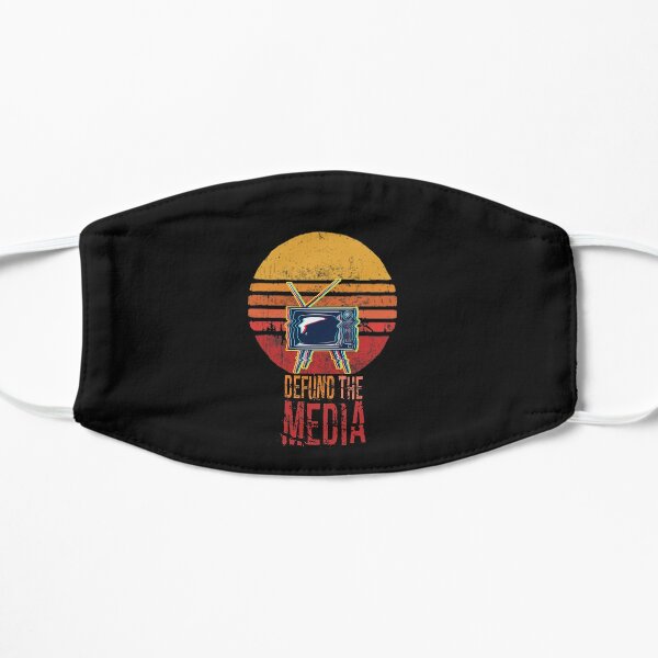 Defund the Media shirt, Election 2020 tshirt, Anti Fake News vintage Apparel gift , Unisex adult t-shirt Flat Mask