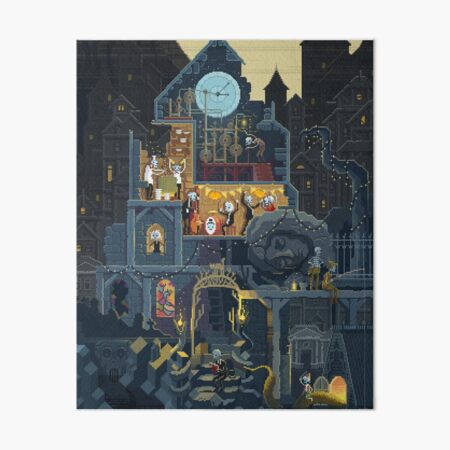 Scene #25: 'The Clock Tower' Art Board Print