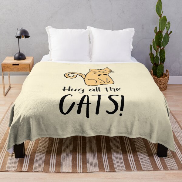 Item preview, Happy Ribbon Cat Hug All The Cats designed and sold by quoteology.