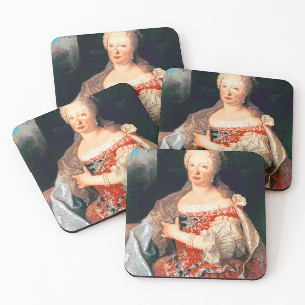 Item preview, maria anna queen of portugal  vintage painting designed and sold by Vintage Designs +.