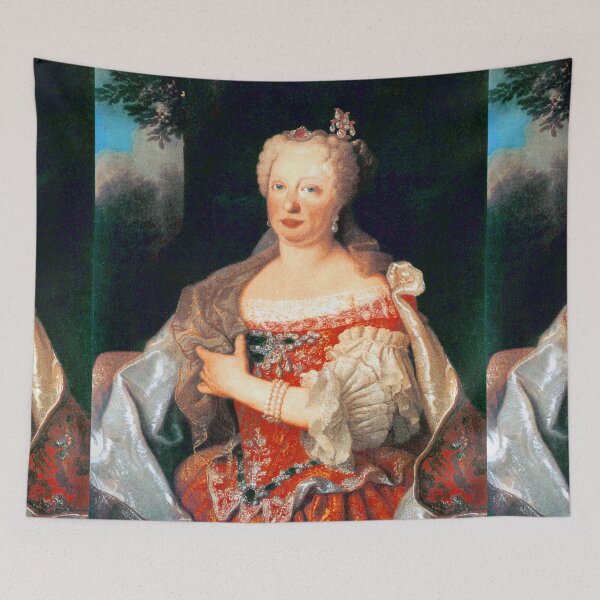 Item preview, maria anna queen of portugal  vintage painting designed and sold by Vintage Designs +.