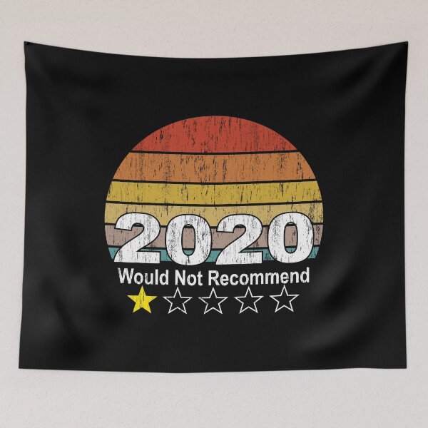 Item preview, 2020 One Star Would Not Recommend 1 Star Rating funny vintage Retro Gift designed and sold by skulltshirt.
