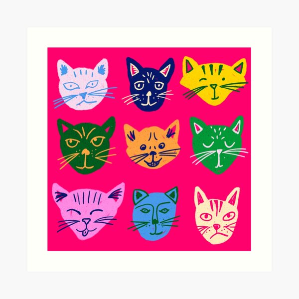 Caturday Vibes Art Print