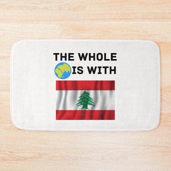 Aperçu de l'œuvre La planète entière est avec Beyrouth créée et vendue par OneTimeEngineer.