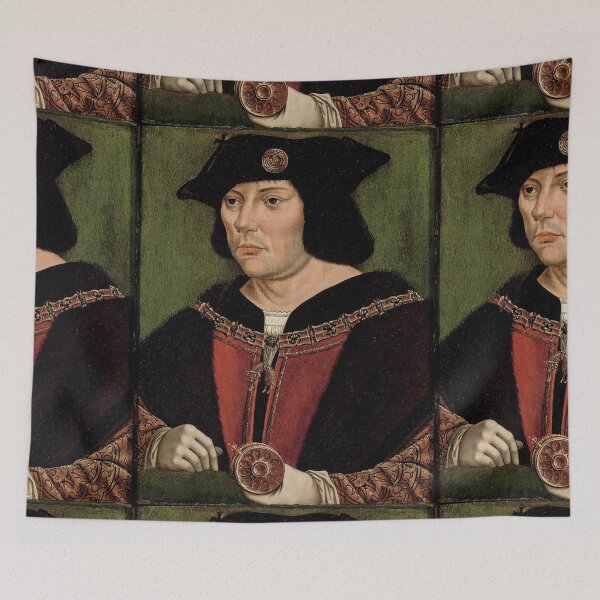 Item preview,  Portrait of Guillaume de Croy (1458-1521) vintage painting Circle of Quinten Massijs I  designed and sold by Vintage Designs +.