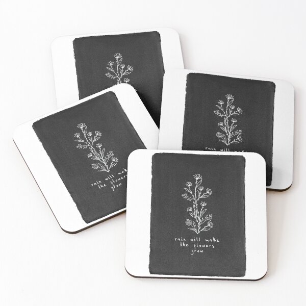 Item preview, Les Miserables quote "rain will make the flowers grow" designed and sold by aperte.