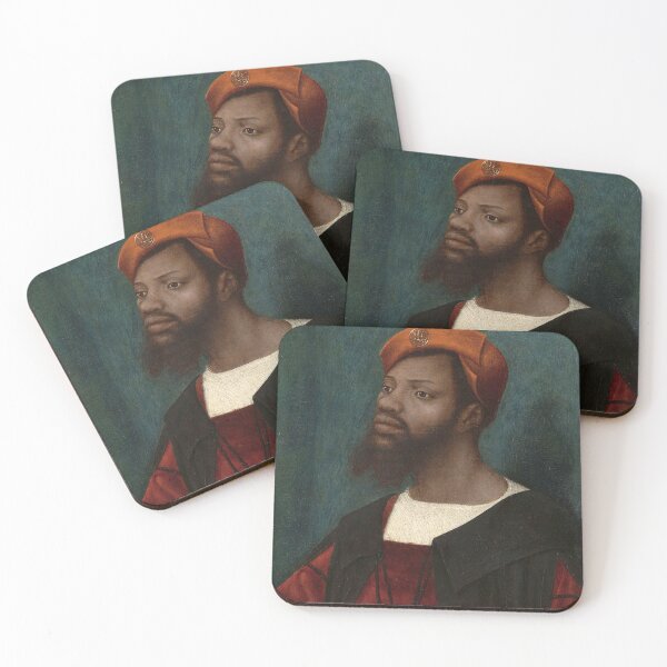 Item preview, Portrait of a Moor  - Jan Mostaert vintage painting designed and sold by Vintage Designs +.