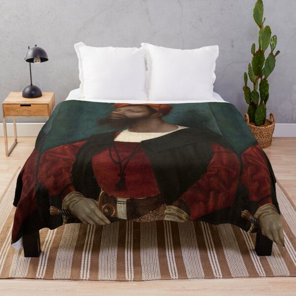 Item preview, Portrait of a Moor - Jan Mostaert vintage painting designed and sold by Vintage Designs +.