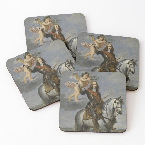 Item preview, Arch Duke of spain on Horseback vintage painting designed and sold by Vintage Designs +.