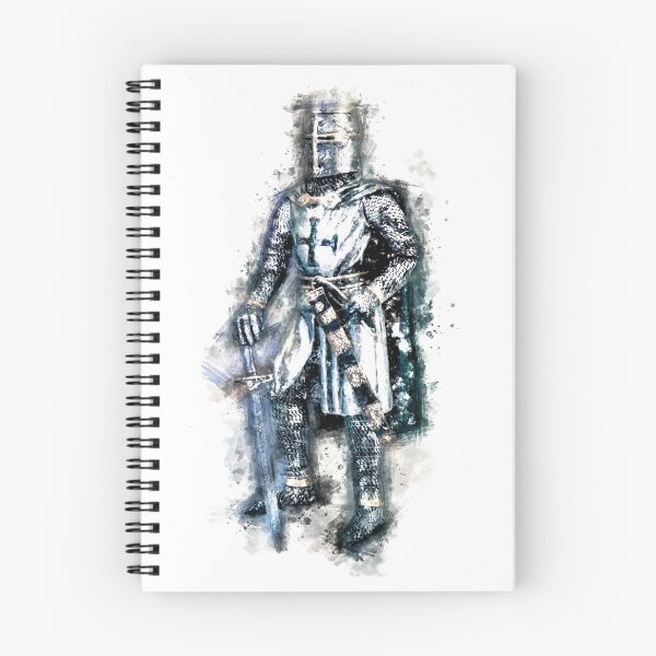 Item preview, Fearless Knights Templar Warrior of Christ Watercolor Abstract Art designed and sold by Naumovski.