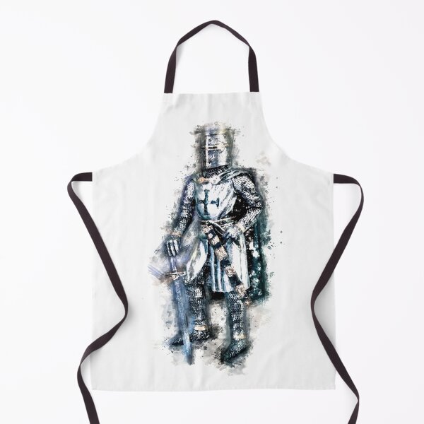 Item preview, Fearless Knights Templar Warrior of Christ Watercolor Abstract Art designed and sold by Naumovski.